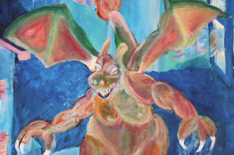 Detail 11 of Angora Mergvs, a painting by Yiğit Özen