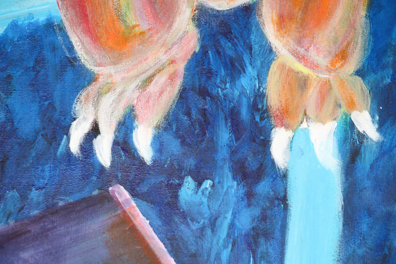 Detail 5 of Angora Mergvs, a painting by Yiğit Özen