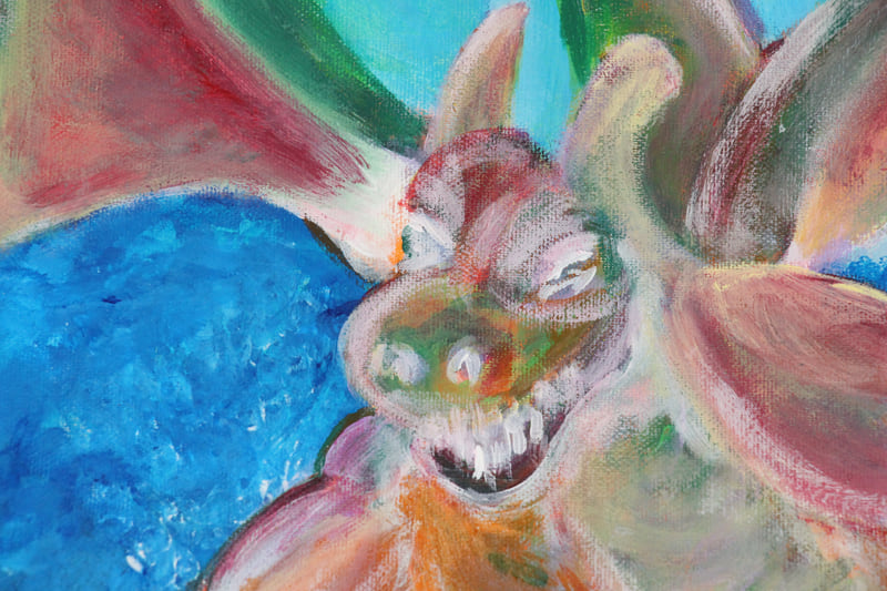 Detail 6 of Angora Mergvs, a painting by Yiğit Özen