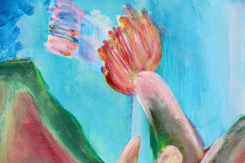 Detail 9 of Angora Mergvs, a painting by Yiğit Özen