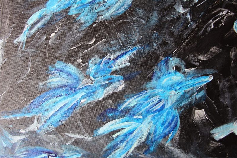 Detail 2 of articulo attack on mandarin, a painting by Yiğit Özen