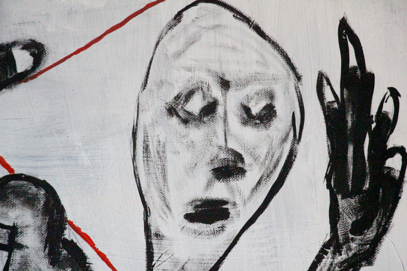 Detail 2 of baby rights 101, a painting by Yiğit Özen