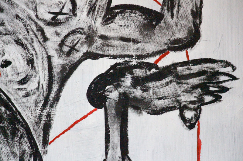 Detail 3 of baby rights 101, a painting by Yiğit Özen