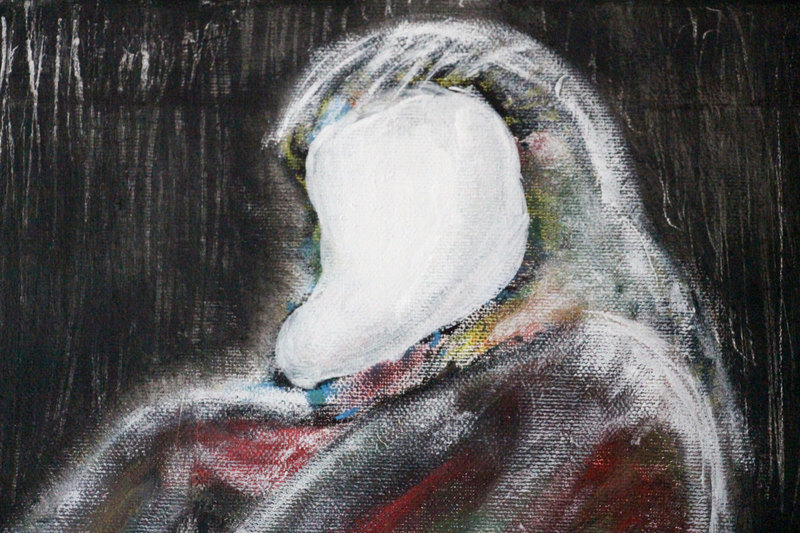 Detail 10 of caprocorn sister: war, plague, earthquake, a painting by Yiğit Özen