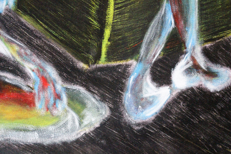 Detail 13 of caprocorn sister: war, plague, earthquake, a painting by Yiğit Özen
