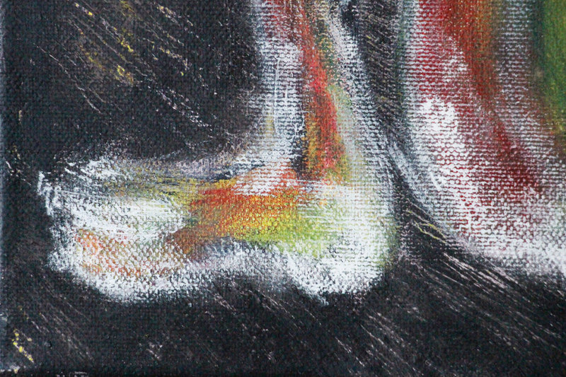 Detail 19 of caprocorn sister: war, plague, earthquake, a painting by Yiğit Özen