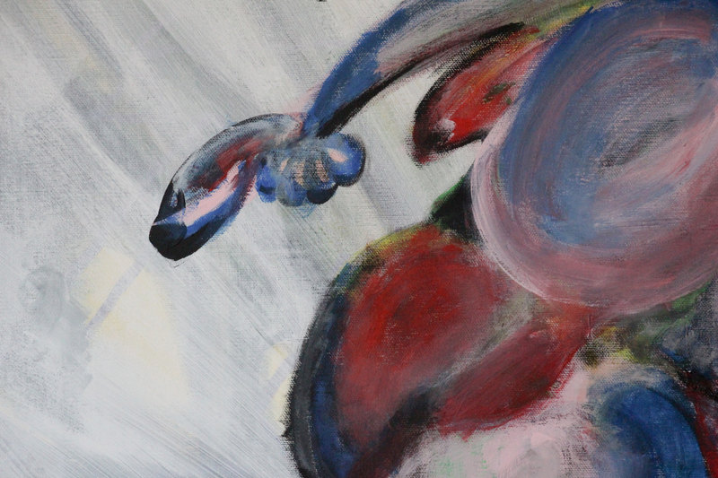 Detail 1 of cellular spleens, a painting by Yiğit Özen