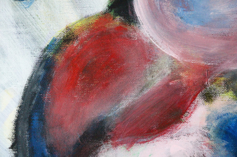 Detail 7 of cellular spleens, a painting by Yiğit Özen