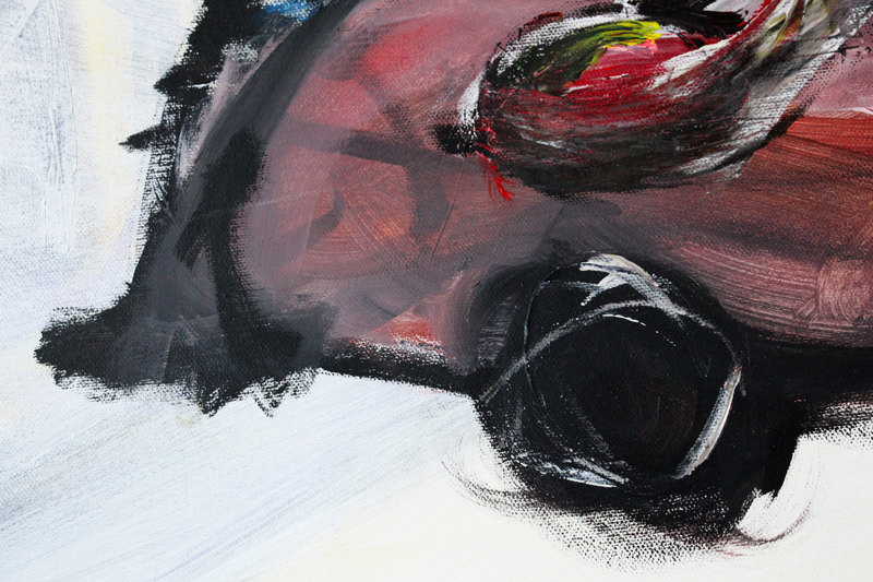 Detail 9 of cellular spleens, a painting by Yiğit Özen