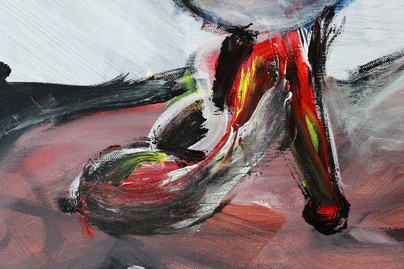 Detail 10 of cellular spleens, a painting by Yiğit Özen
