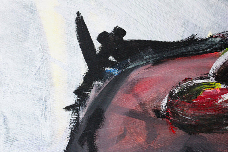 Detail 11 of cellular spleens, a painting by Yiğit Özen