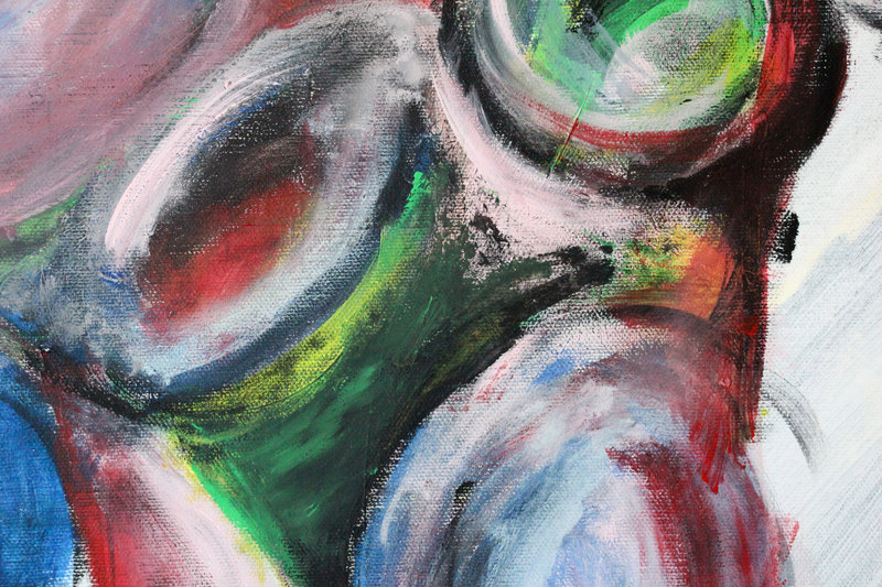 Detail 12 of cellular spleens, a painting by Yiğit Özen