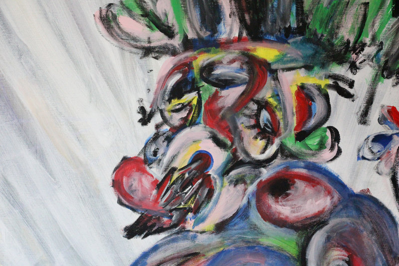 Detail 15 of cellular spleens, a painting by Yiğit Özen