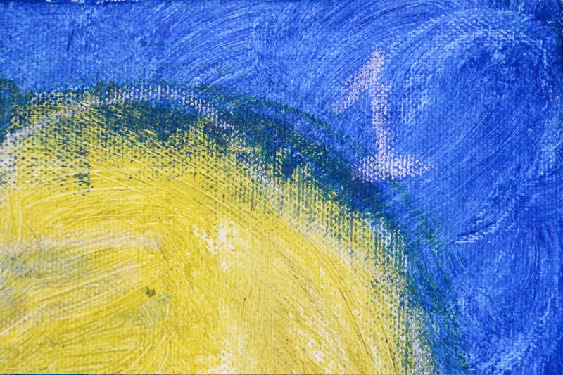 Detail 7 of Century of 0 & 1 / Transhumanism, a painting by Yiğit Özen