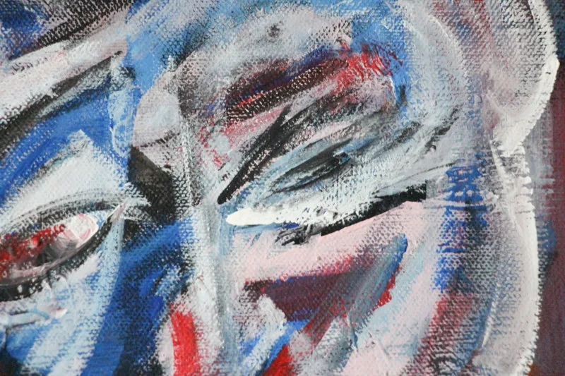 Detail 3 of ciao capo, sono squalo, a painting by Yiğit Özen