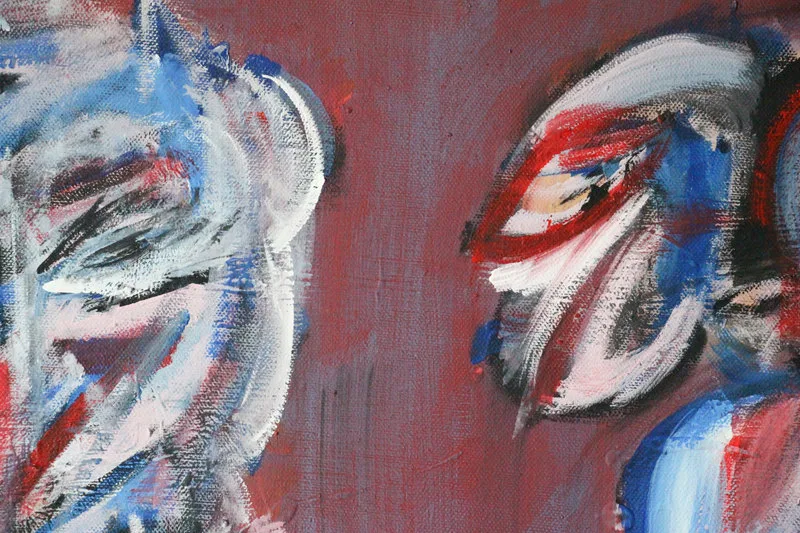 Detail 10 of ciao capo, sono squalo, a painting by Yiğit Özen