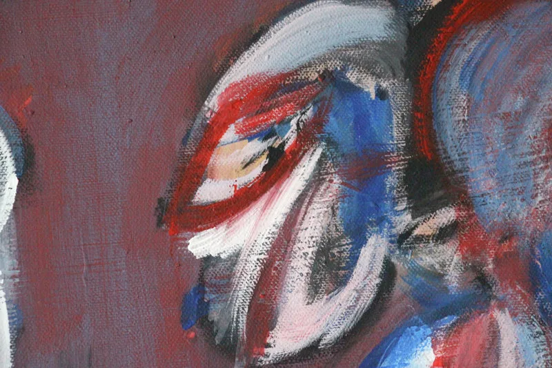 Detail 12 of ciao capo, sono squalo, a painting by Yiğit Özen