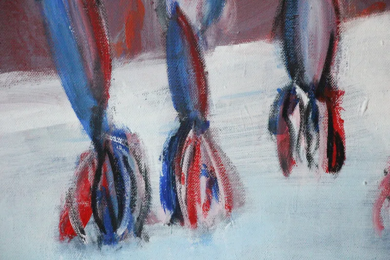 Detail 17 of ciao capo, sono squalo, a painting by Yiğit Özen