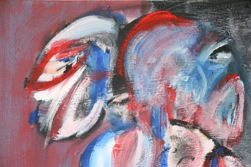Detail 25 of ciao capo, sono squalo, a painting by Yiğit Özen