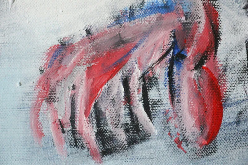 Detail 26 of ciao capo, sono squalo, a painting by Yiğit Özen