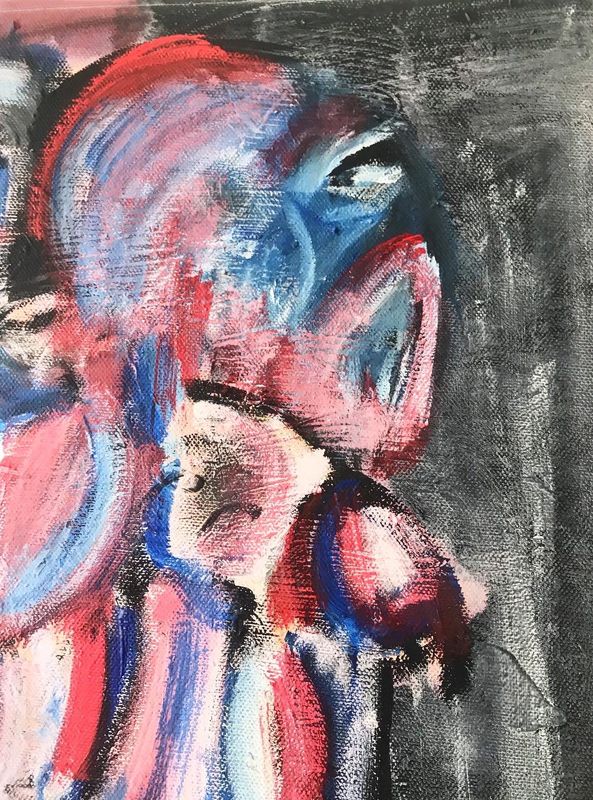 Detail 4 of ciao capo, sono squalo, a painting by Yiğit Özen