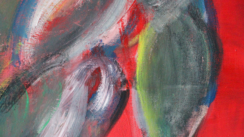 Detail 2 of cute but unemployed cartoon figure, a painting by Yiğit Özen