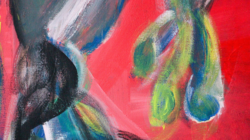 Detail 3 of cute but unemployed cartoon figure, a painting by Yiğit Özen