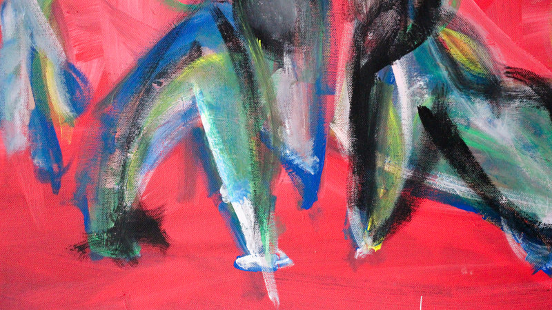 Detail 10 of cute but unemployed cartoon figure, a painting by Yiğit Özen