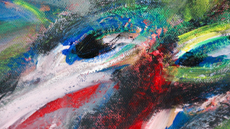 Detail 12 of cute but unemployed cartoon figure, a painting by Yiğit Özen