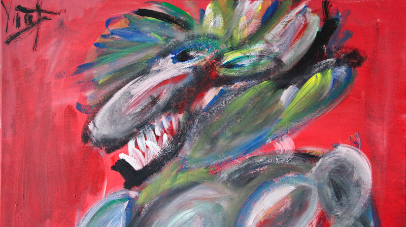 Detail 13 of cute but unemployed cartoon figure, a painting by Yiğit Özen