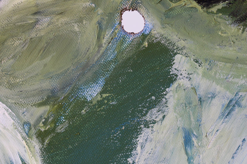 Detail 7 of duality of the angelic summarization, a painting by Yiğit Özen