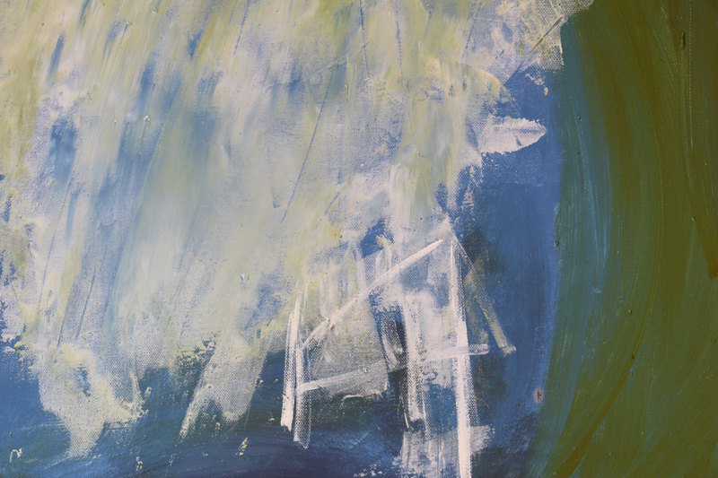Detail 14 of duality of the angelic summarization, a painting by Yiğit Özen