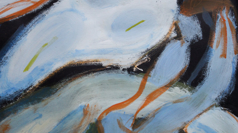 Detail 1 of good people helping bad ones (that’s why they’re bad too), a painting by Yiğit Özen
