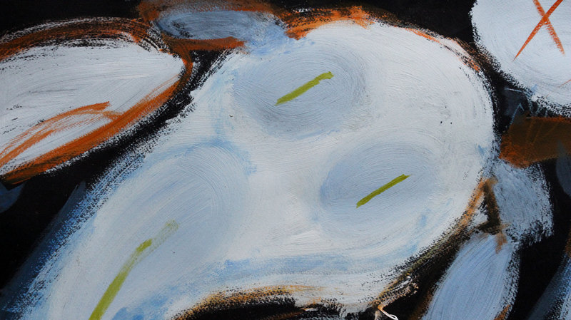 Detail 4 of good people helping bad ones (that’s why they’re bad too), a painting by Yiğit Özen