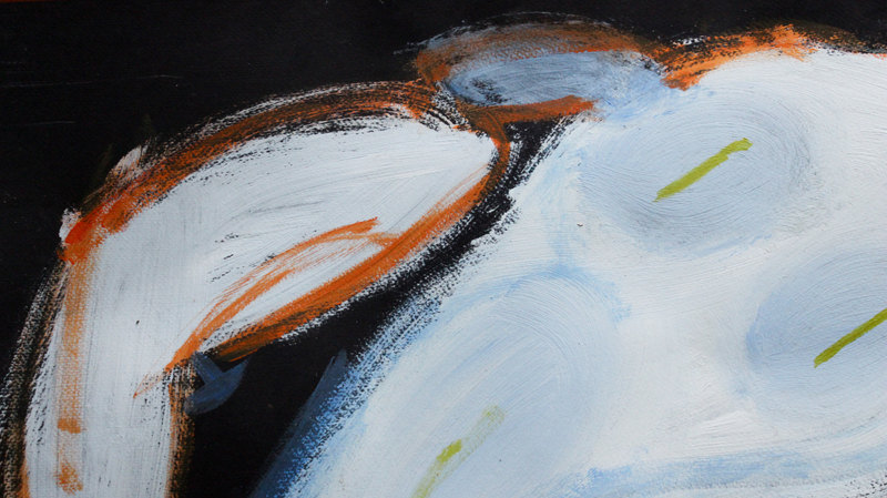 Detail 7 of good people helping bad ones (that’s why they’re bad too), a painting by Yiğit Özen