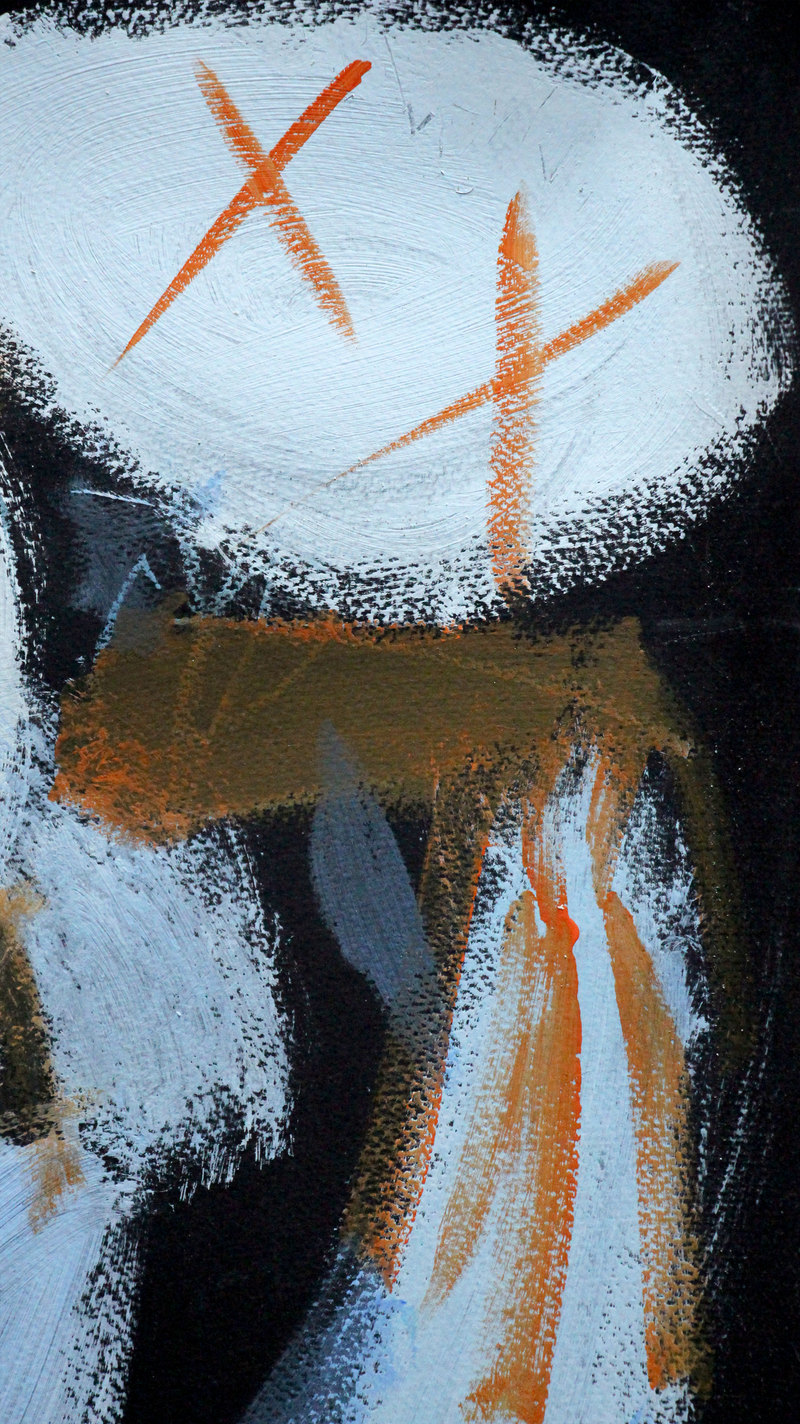 Detail 9 of good people helping bad ones (that’s why they’re bad too), a painting by Yiğit Özen