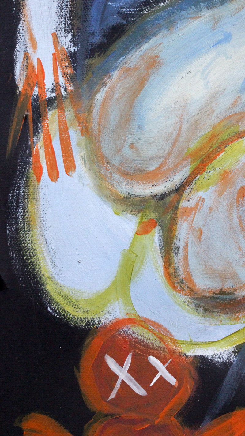 Detail 10 of good people helping bad ones (that’s why they’re bad too), a painting by Yiğit Özen