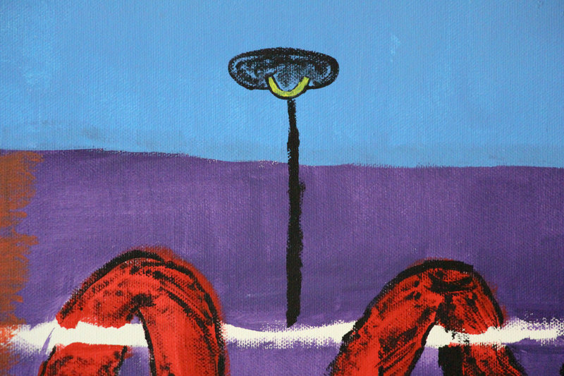 Detail 1 of guarding holy mountains from malice, a painting by Yiğit Özen
