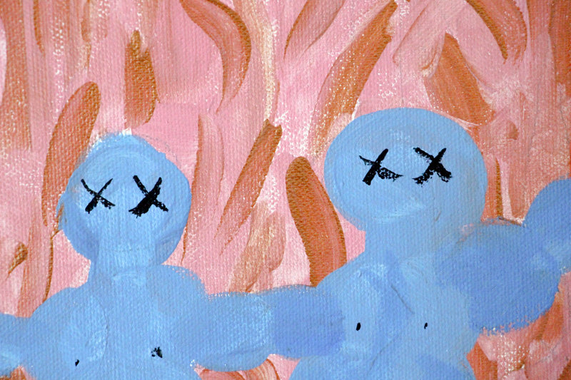Detail 4 of guarding holy mountains from malice, a painting by Yiğit Özen