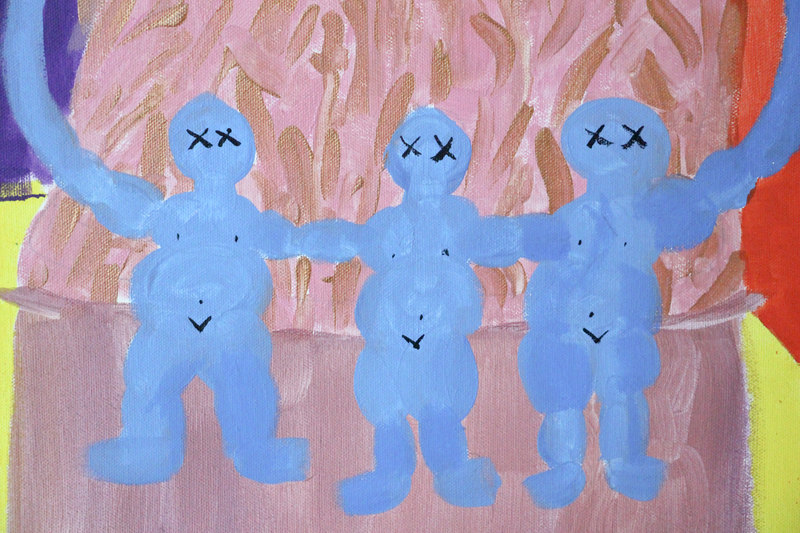 Detail 5 of guarding holy mountains from malice, a painting by Yiğit Özen