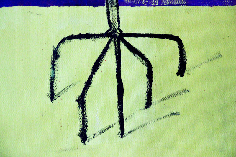 Detail 10 of guarding holy mountains from malice, a painting by Yiğit Özen