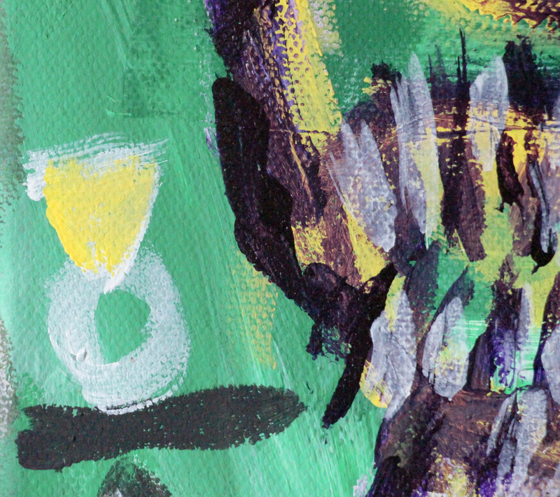Detail 6 of il sbagliato di rompipalle, a painting by Yiğit Özen