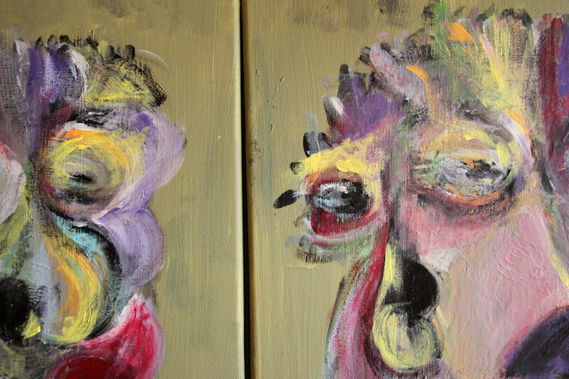 Detail 1 of Painstaking, a triptych by Yiğit Özen