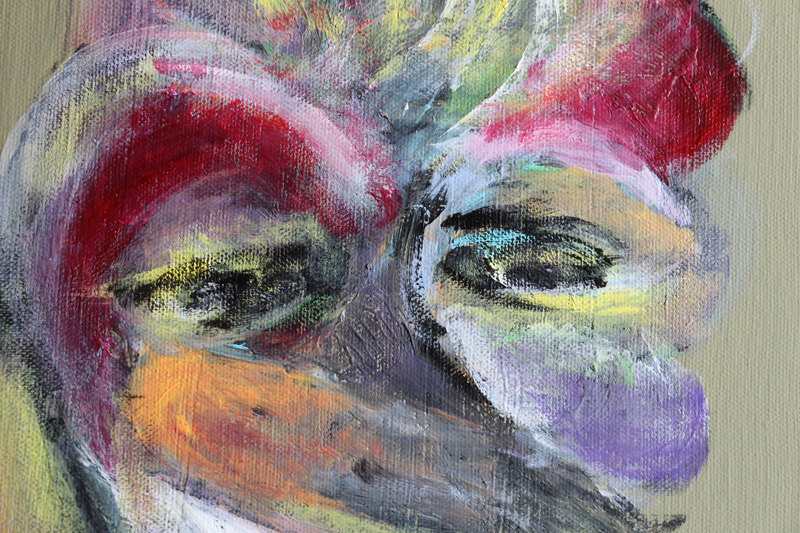 Detail 11 of Painstaking, a triptych by Yiğit Özen