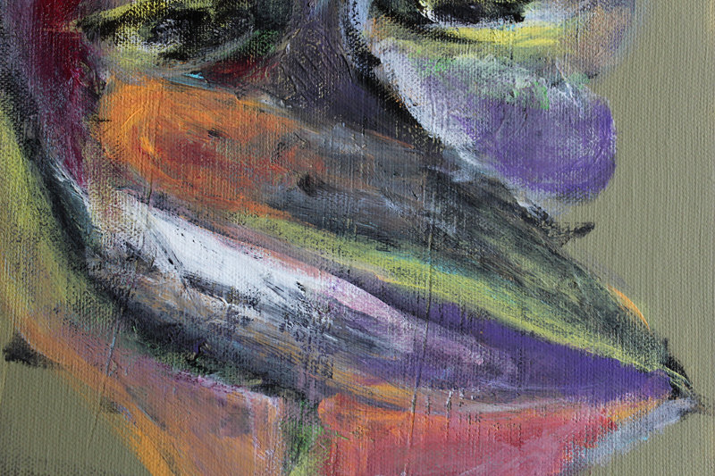 Detail 13 of Painstaking, a triptych by Yiğit Özen