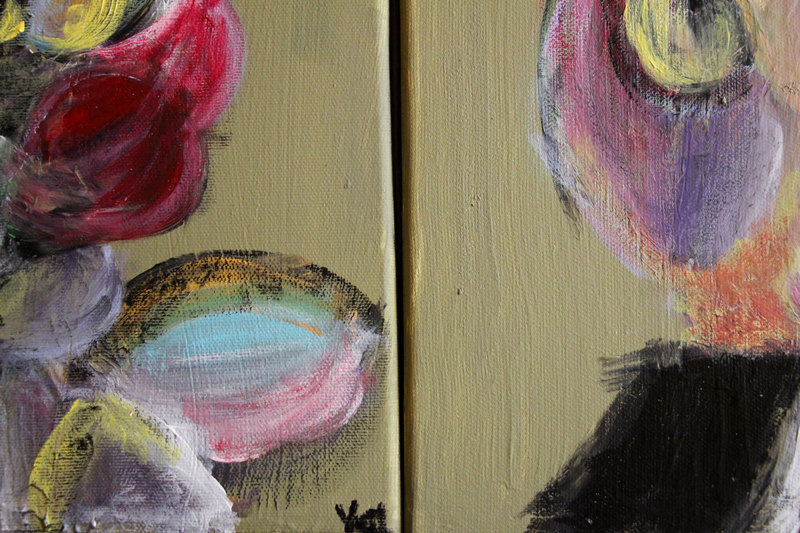 Detail 2 of Painstaking, a triptych by Yiğit Özen