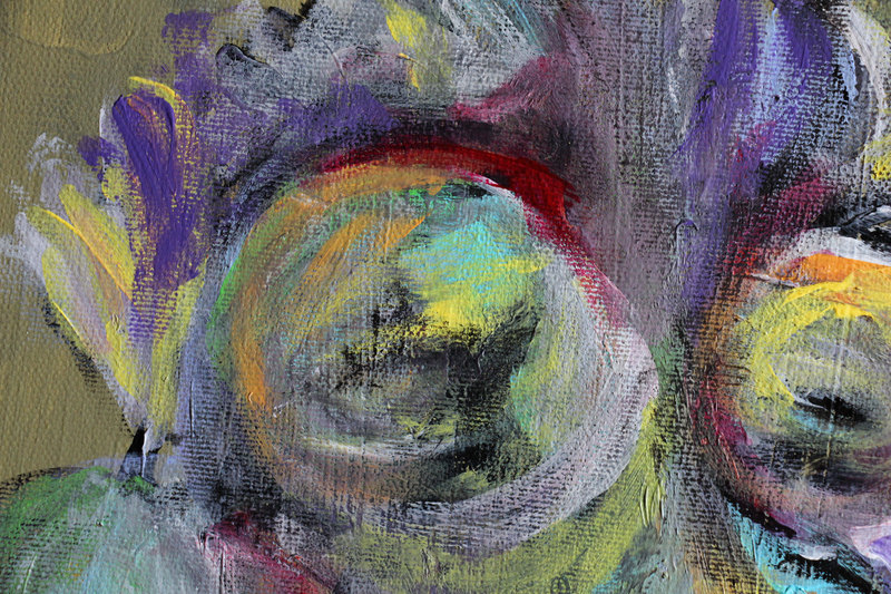 Detail 7 of Painstaking, a triptych by Yiğit Özen