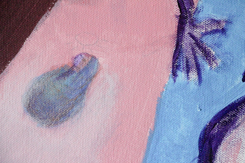 Detail 1 of the assassination of the crow, a painting by Yiğit Özen