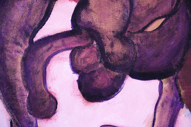 Detail 4 of the assassination of the crow, a painting by Yiğit Özen