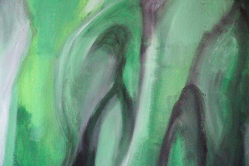 Detail 4 of the family dinner after a night in jaïl, a painting by Yiğit Özen